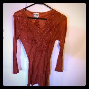 Funky people medium orange shirt